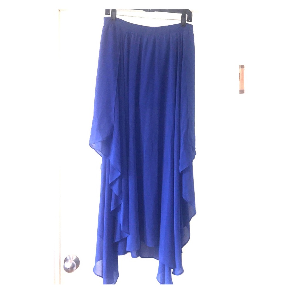 Esley asymmetrical royal blue skirt (medium)